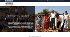 Desktop Screenshot of exponentialindia.com