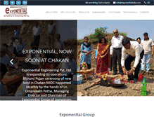 Tablet Screenshot of exponentialindia.com